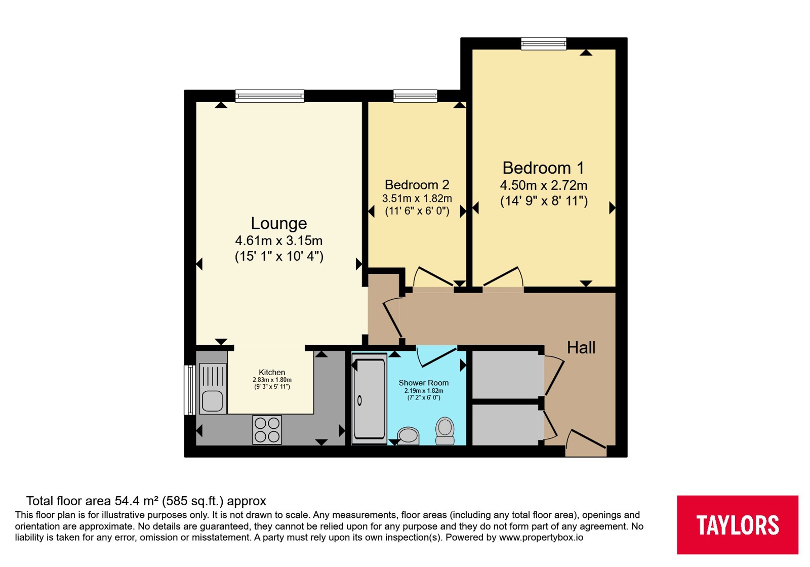 Flat 17 Sovereign Court 34-40,, Henry Street, Gloucestershire floorplan