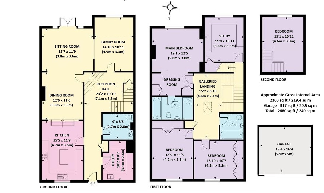 1 The Old Orangery,, Ottershaw Park, Chertsey floorplan