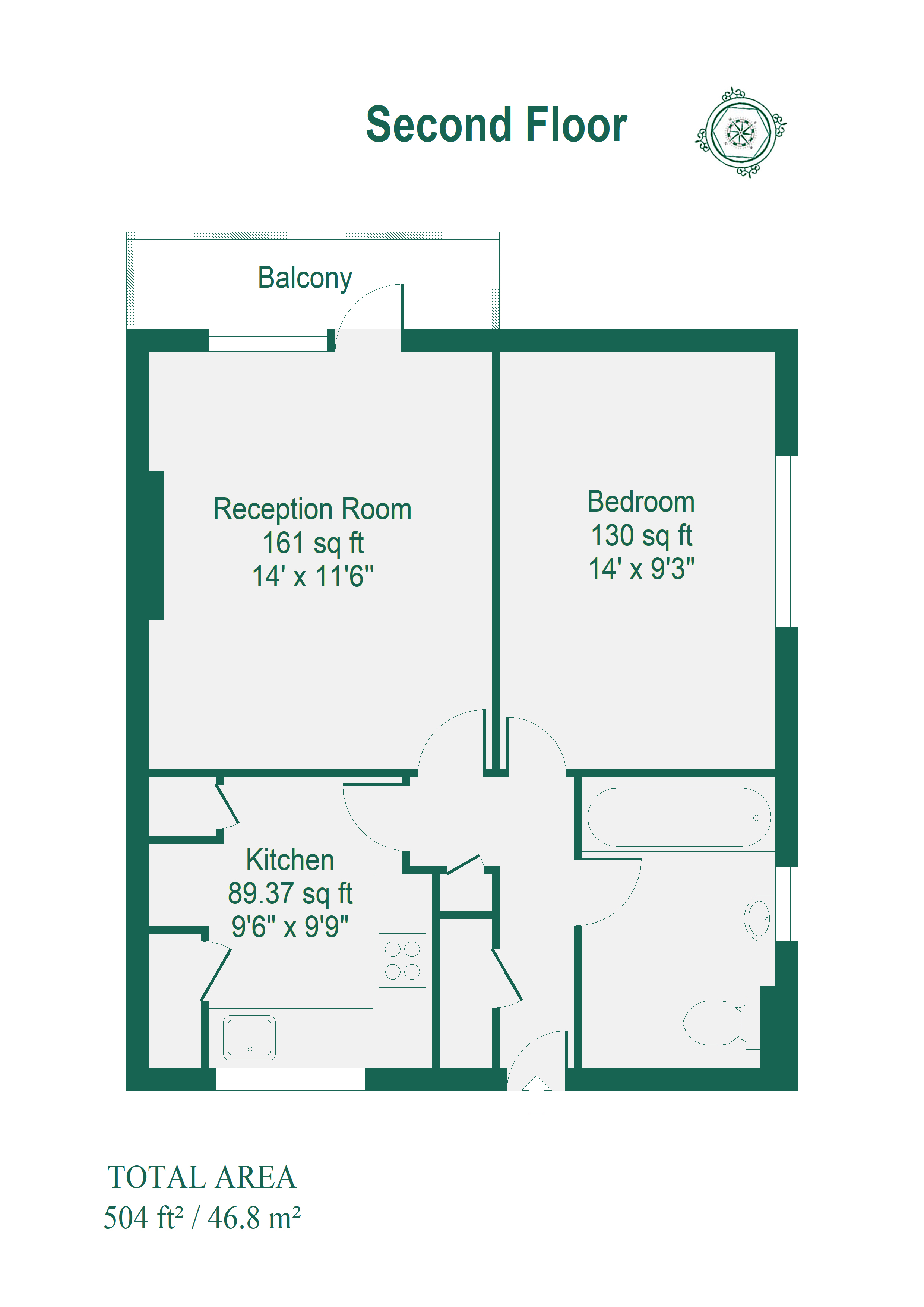 288, Tiverton Rd, London floorplan