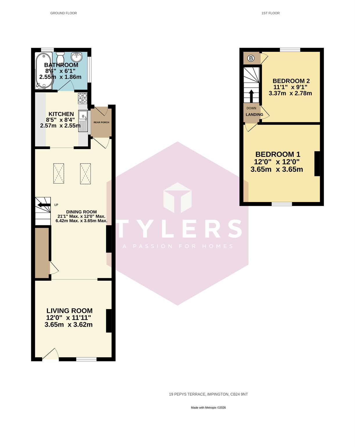 19, Pepys Terrace, Cambridge floorplan