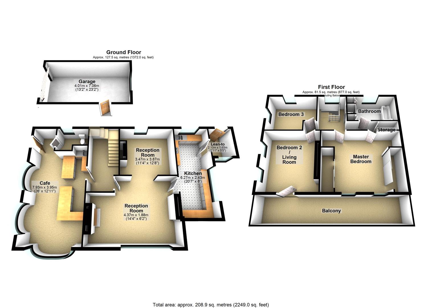 Y Traeth, Water Street To Level Crossing, Ferryside floorplan