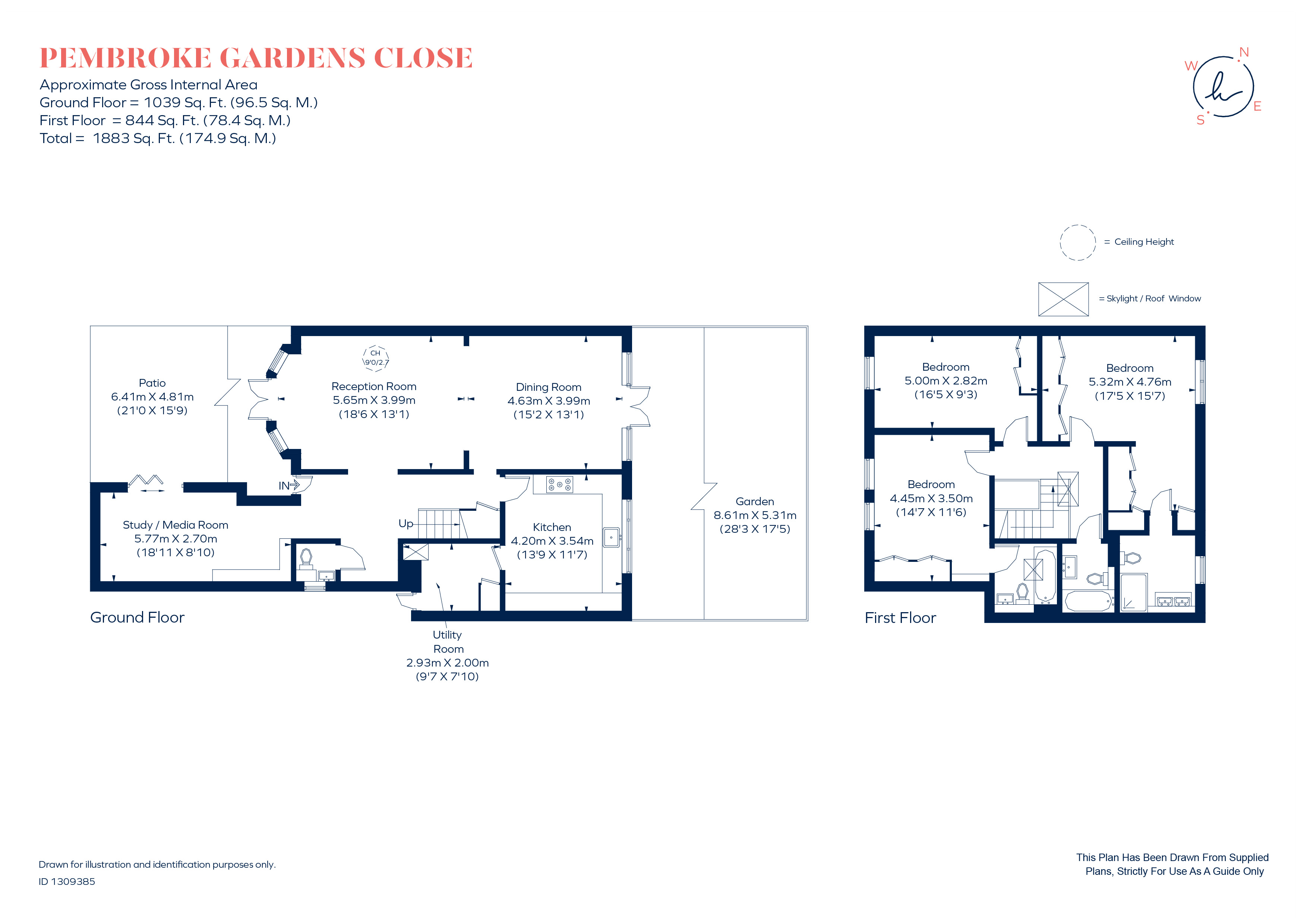 19, Pembroke Gardens Close, London floorplan