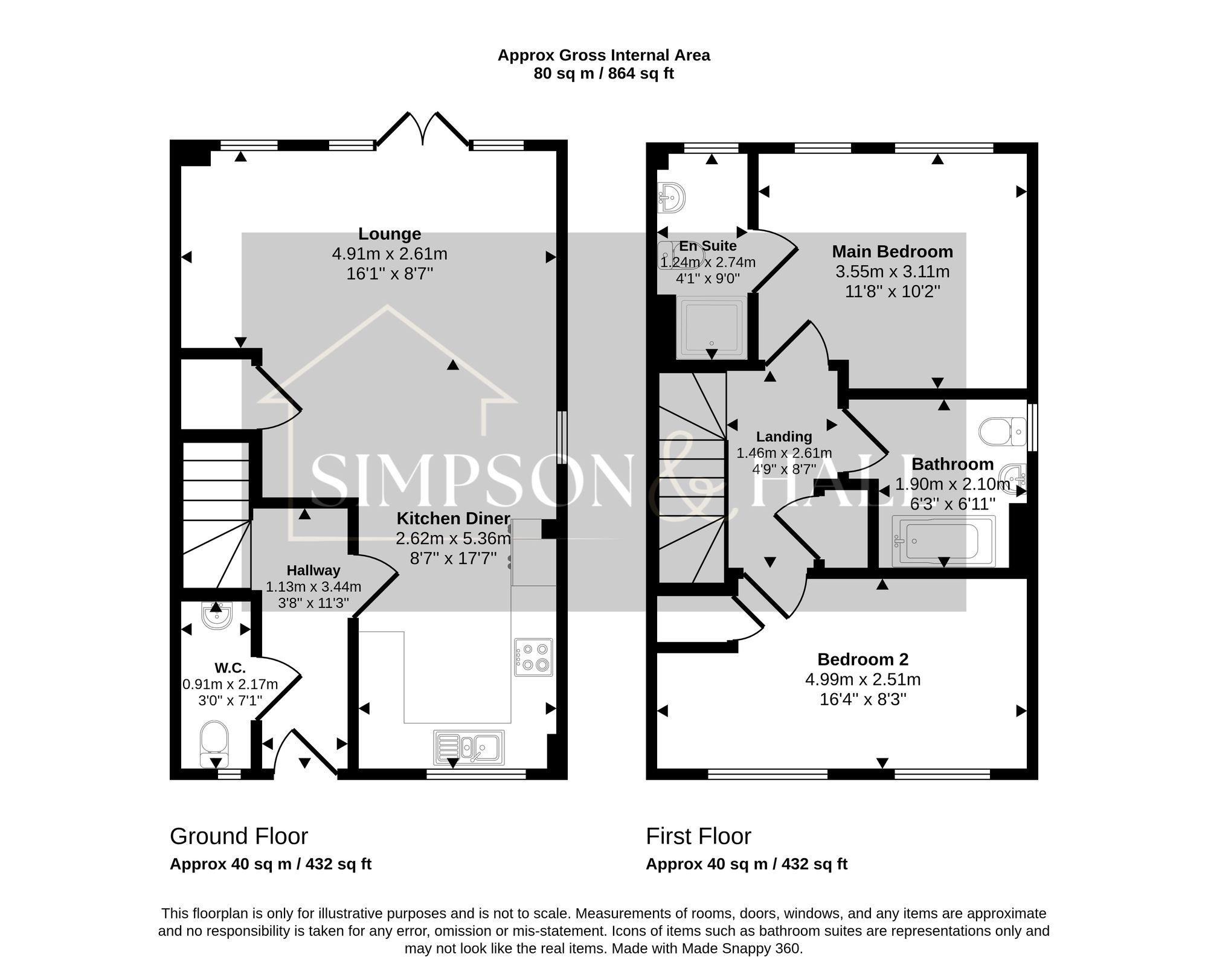 6 Bedwell Close, Deal floorplan