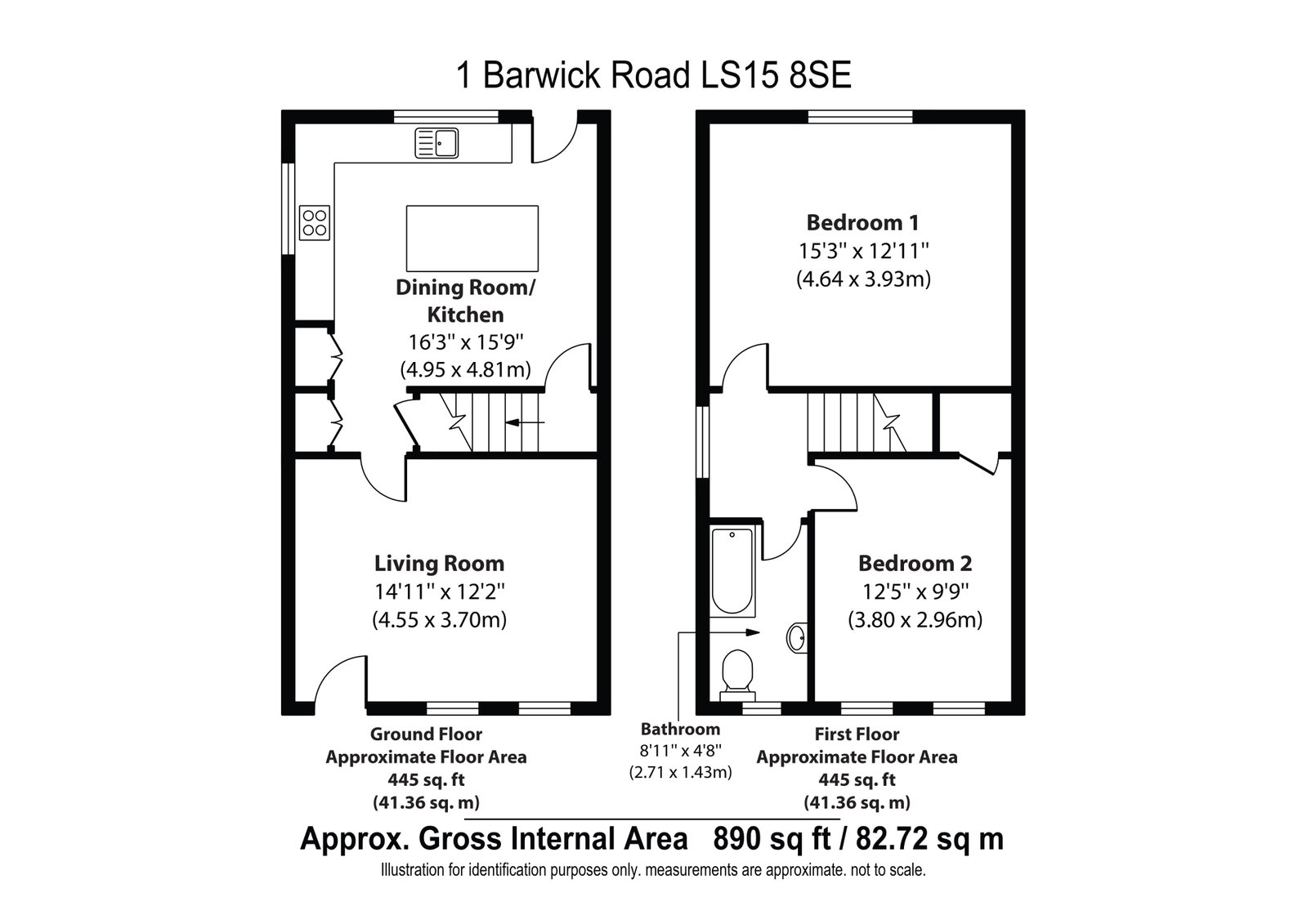 1, Barwick Road, Leeds floorplan