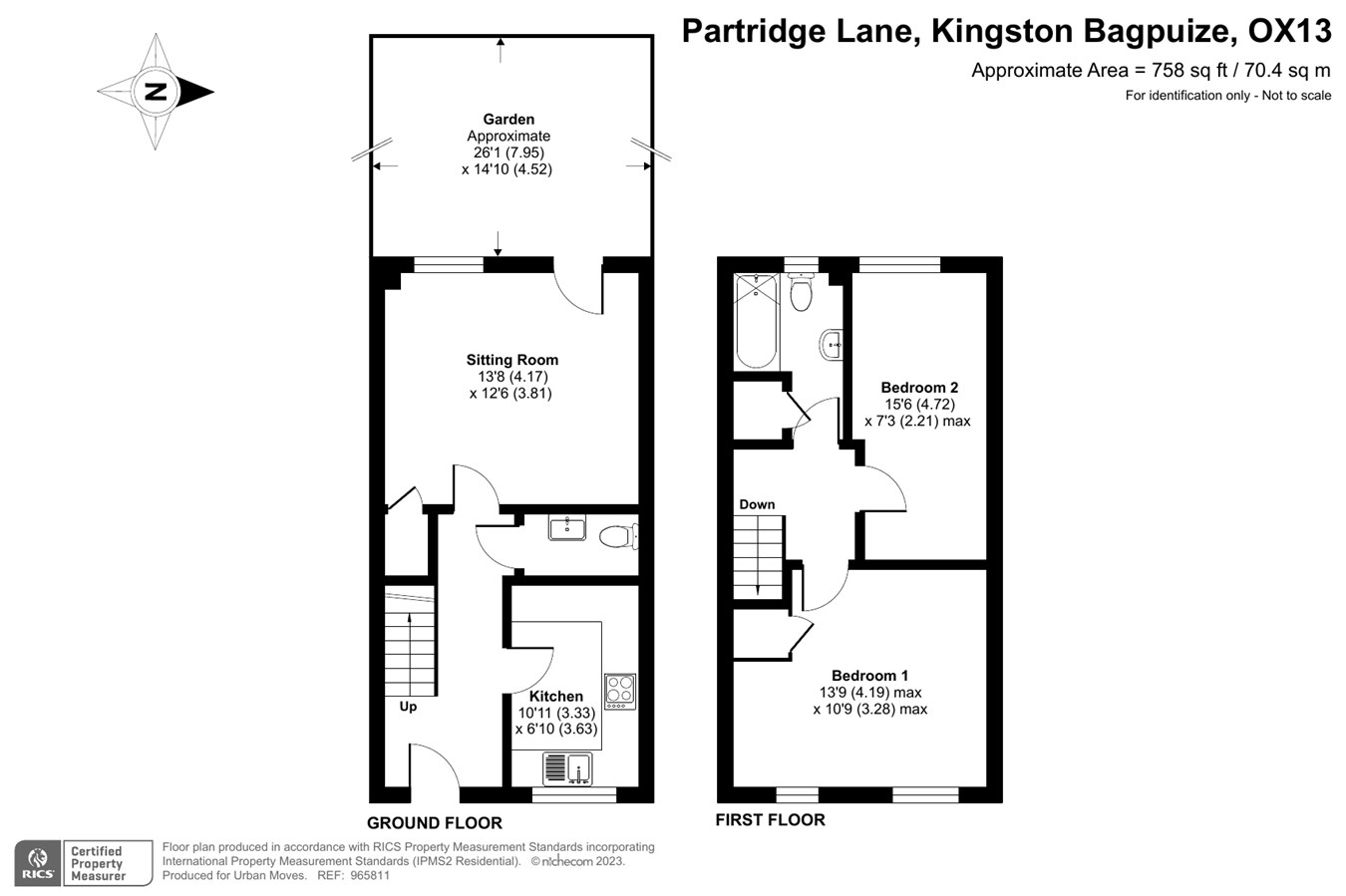 Partridge Lane, Kingston Bagpuize, Abingdon OX13, 2 bedroom terraced