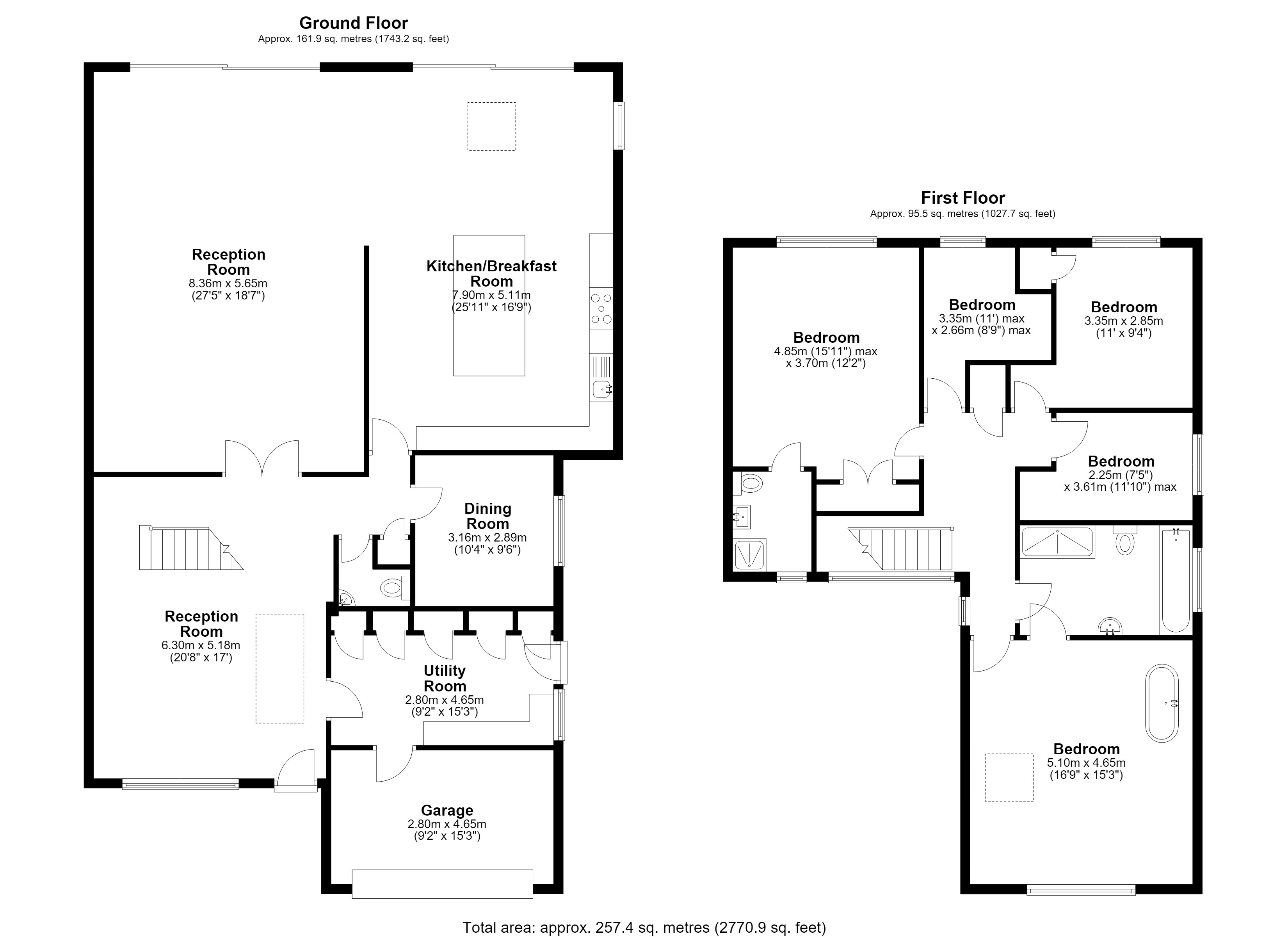 3, Cleveland Gardens, Worcester Park floorplan