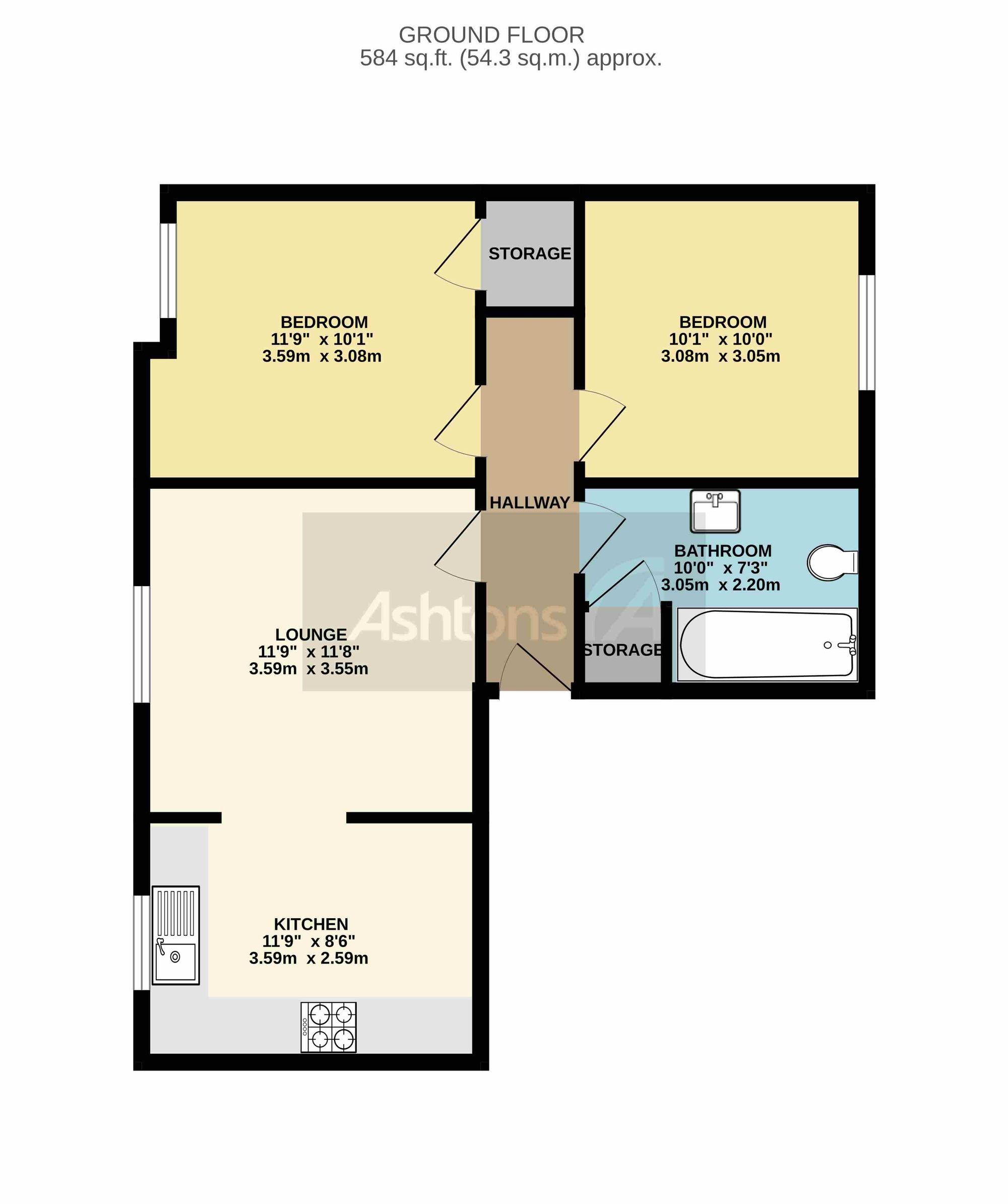 64 Newsholme Close, Warrington floorplan