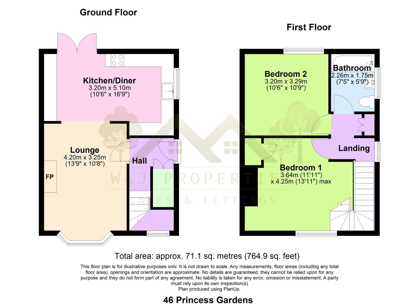 46, Princess Gardens, Blackburn floorplan
