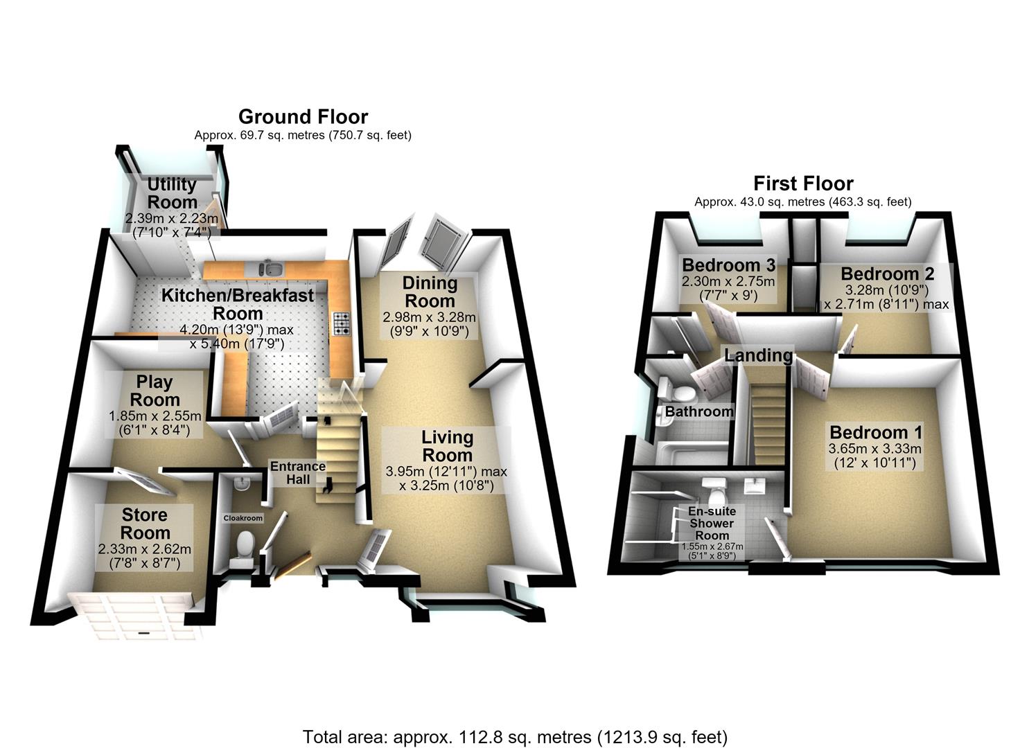Fountains Close, Hereford floorplan