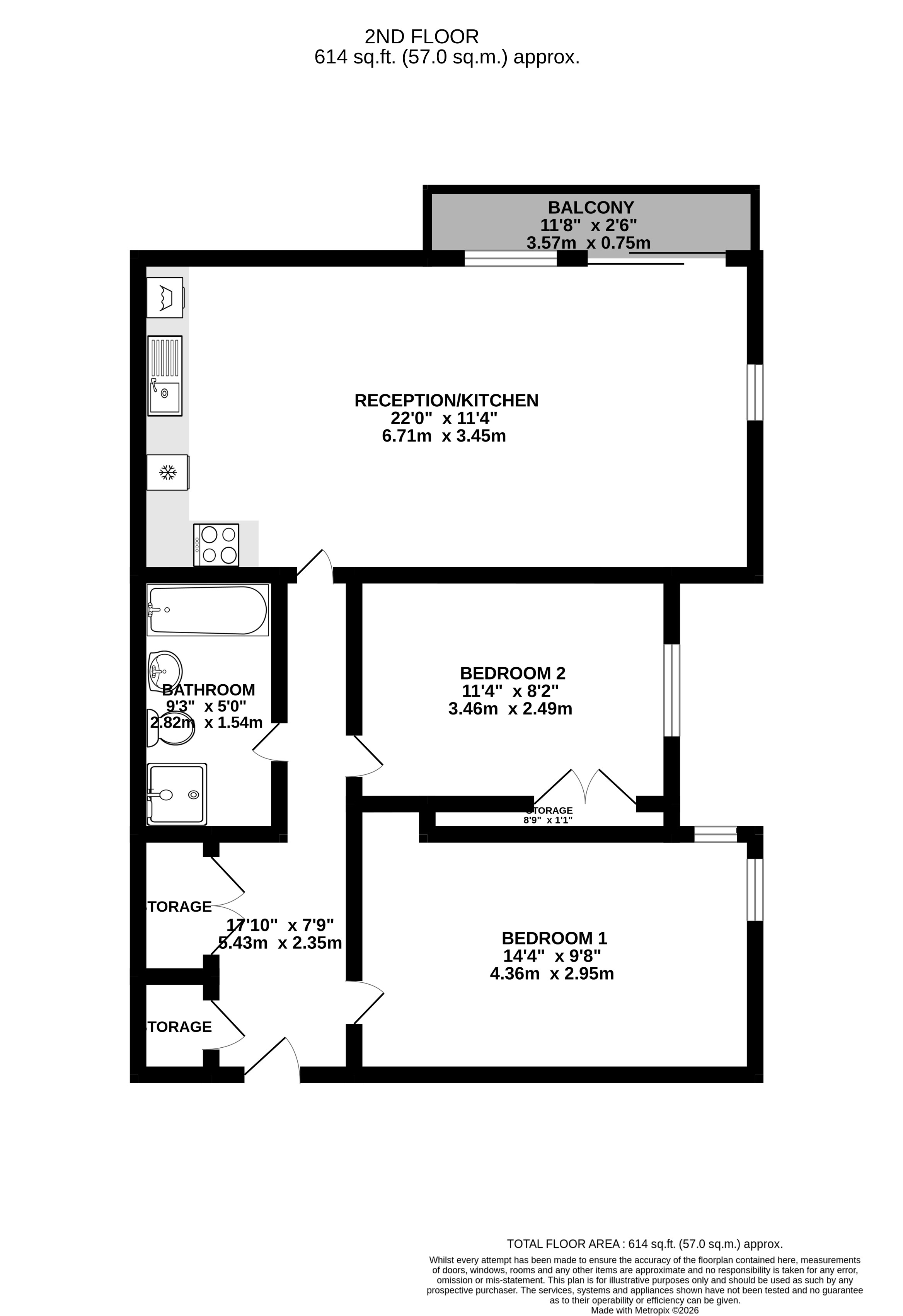 Linear View, Wembley floorplan