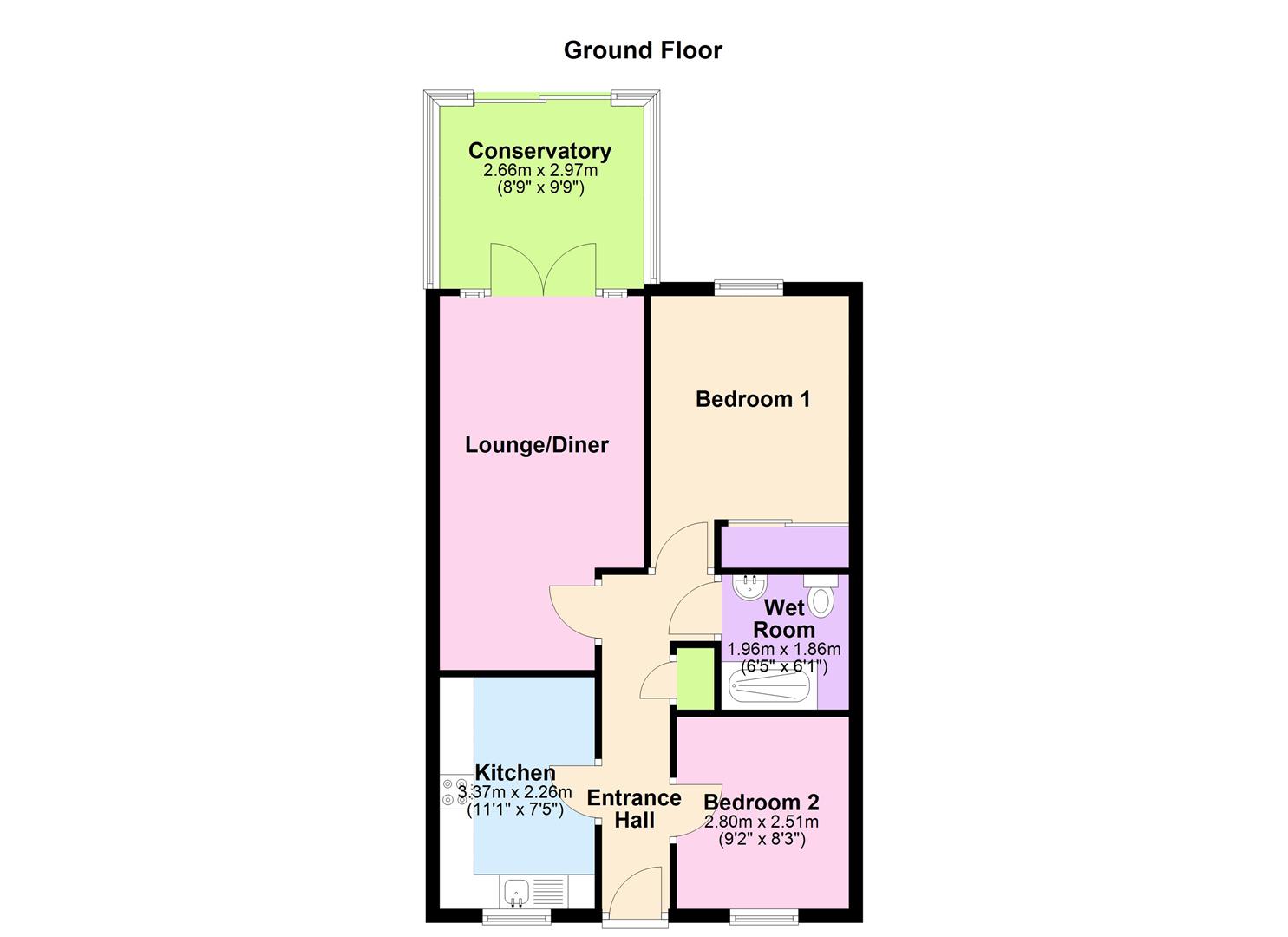 43, Five Arches, Peterborough floorplan