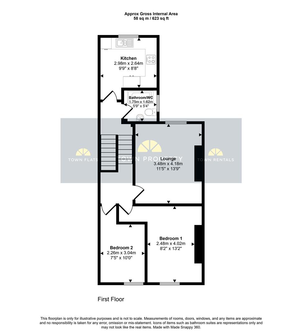 Flat 4, 67, Pevensey Road, Eastbourne floorplan