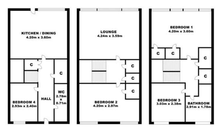 29, Wallbrae Road, Glasgow floorplan