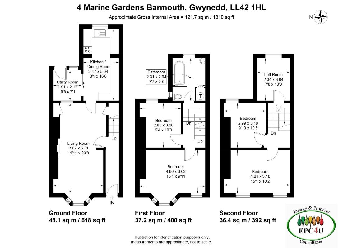 4, Marine Gardens, Barmouth floorplan
