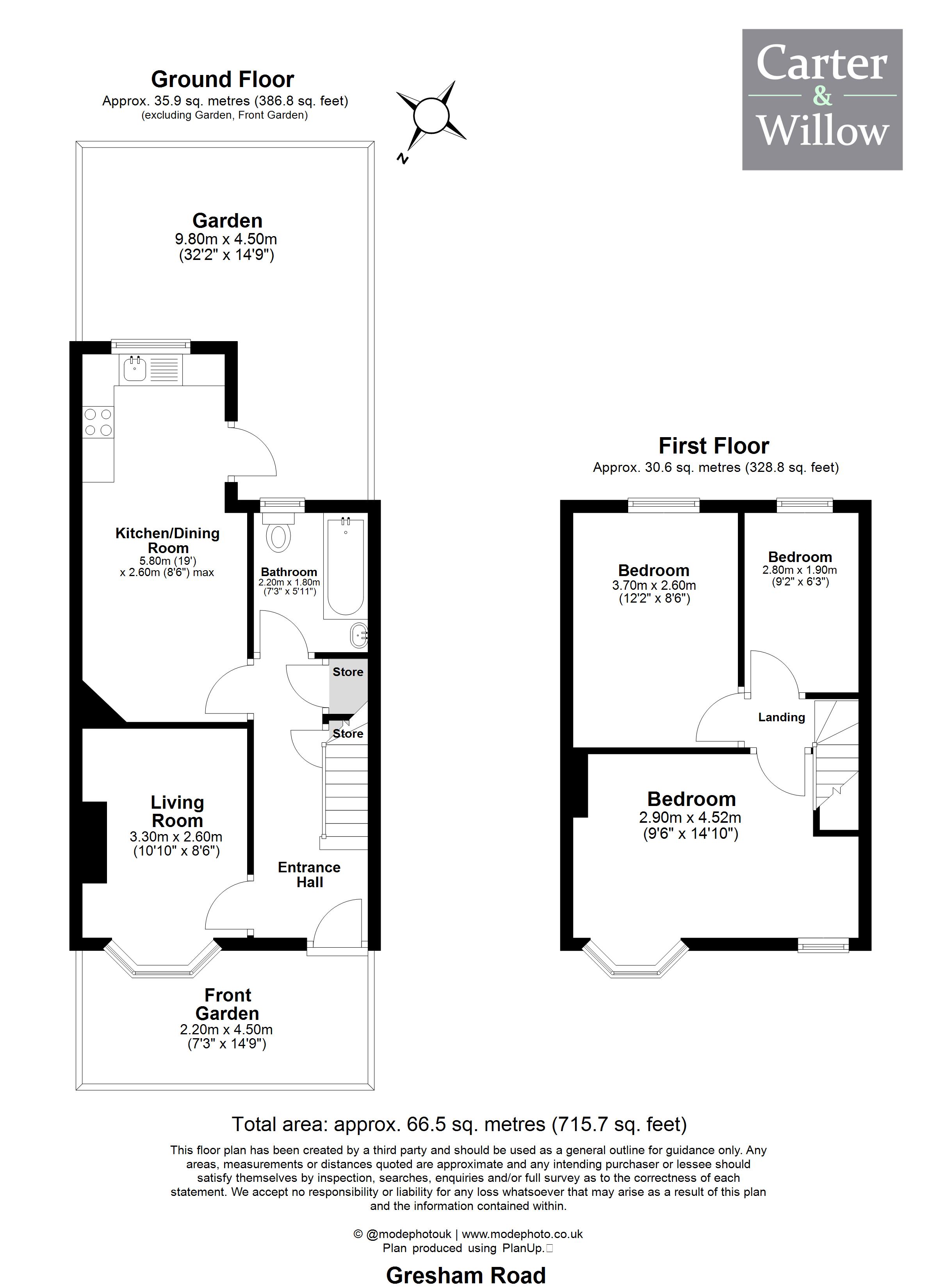 14, Gresham Road, London floorplan
