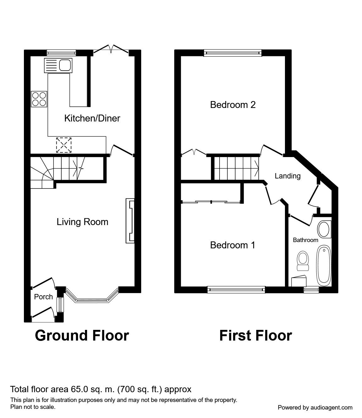 2 Bedrooms Terraced house for sale in Hedingham Close, Macclesfield SK10