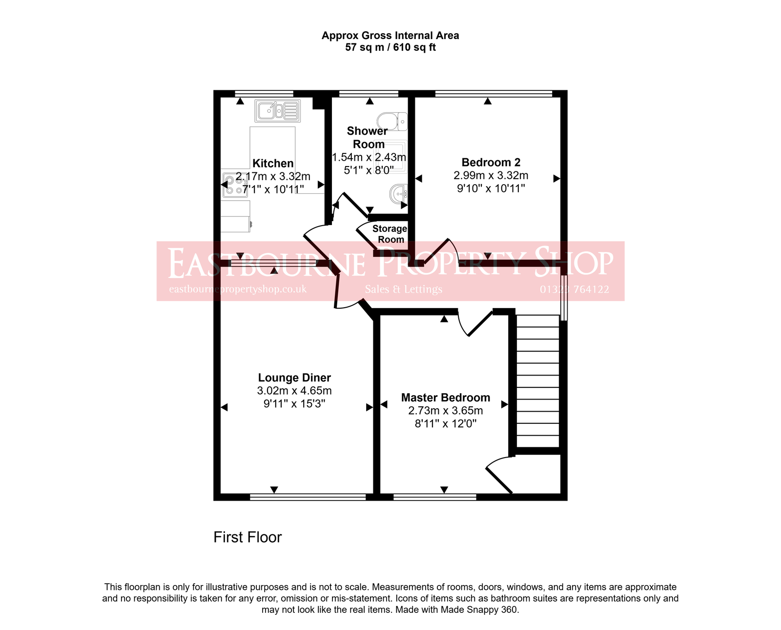 88, Shakespeare Walk, Eastbourne floorplan
