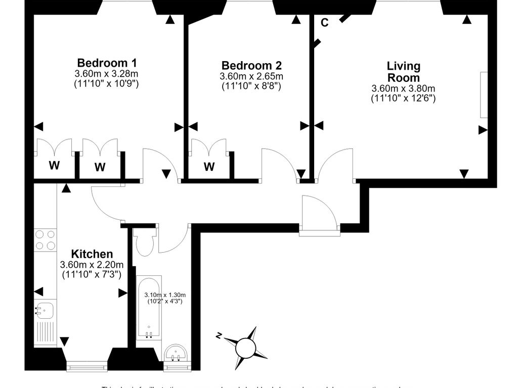 5/1 Greyfriars Place, Old Town, Edinburgh, EH1 2QQ floorplan