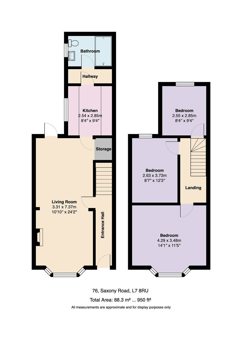 76, Saxony Road, Liverpool floorplan