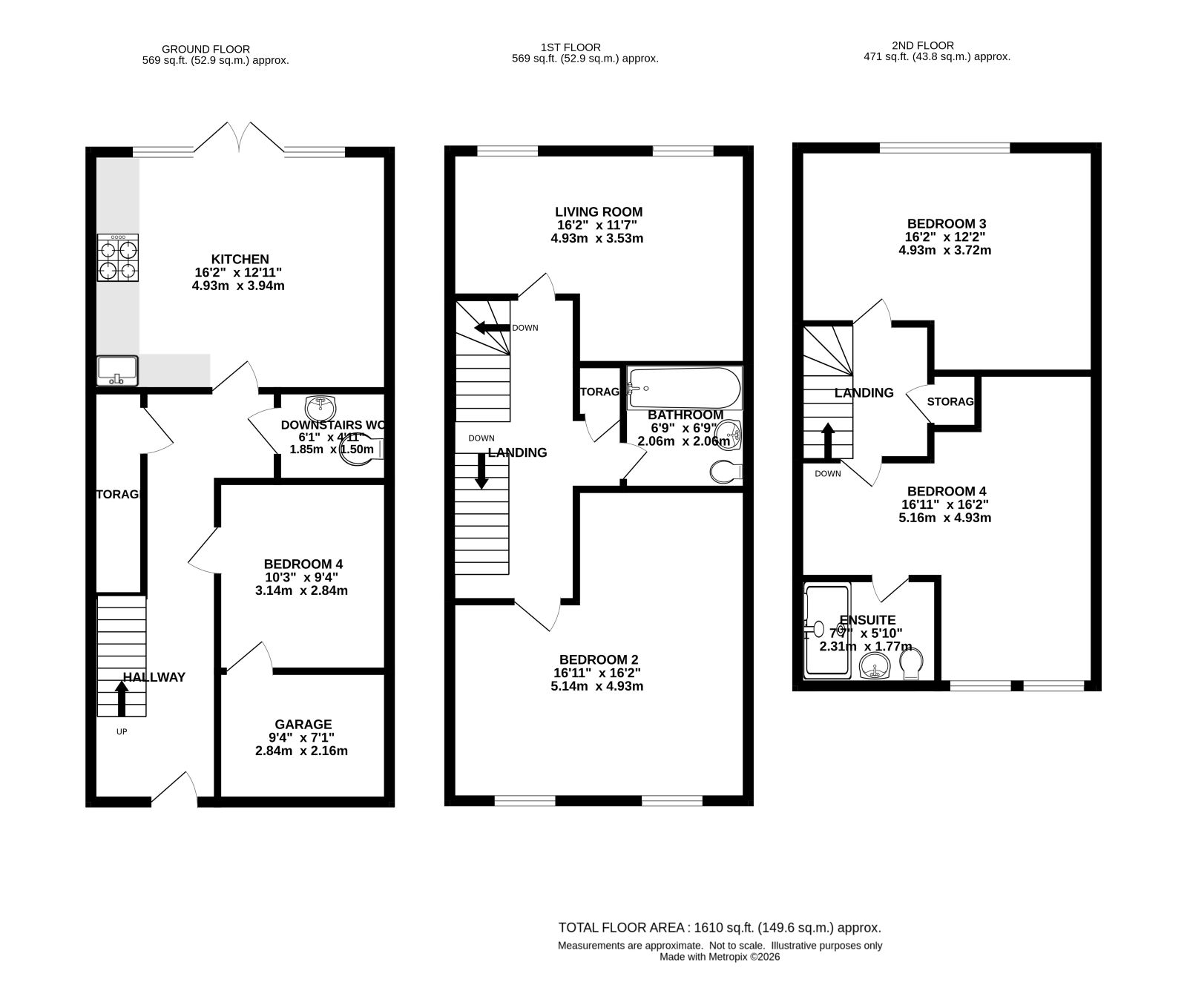 17, Pennington Gardens, Cheadle floorplan