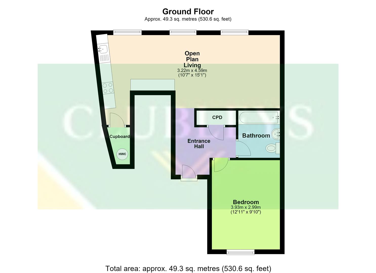 Apartment, 6, 44a High Street, Market Weighton floorplan