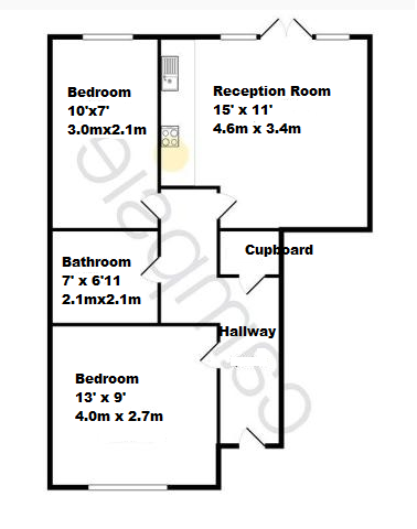 2 Bedrooms Maisonette to rent in Grove Close, Slough SL1