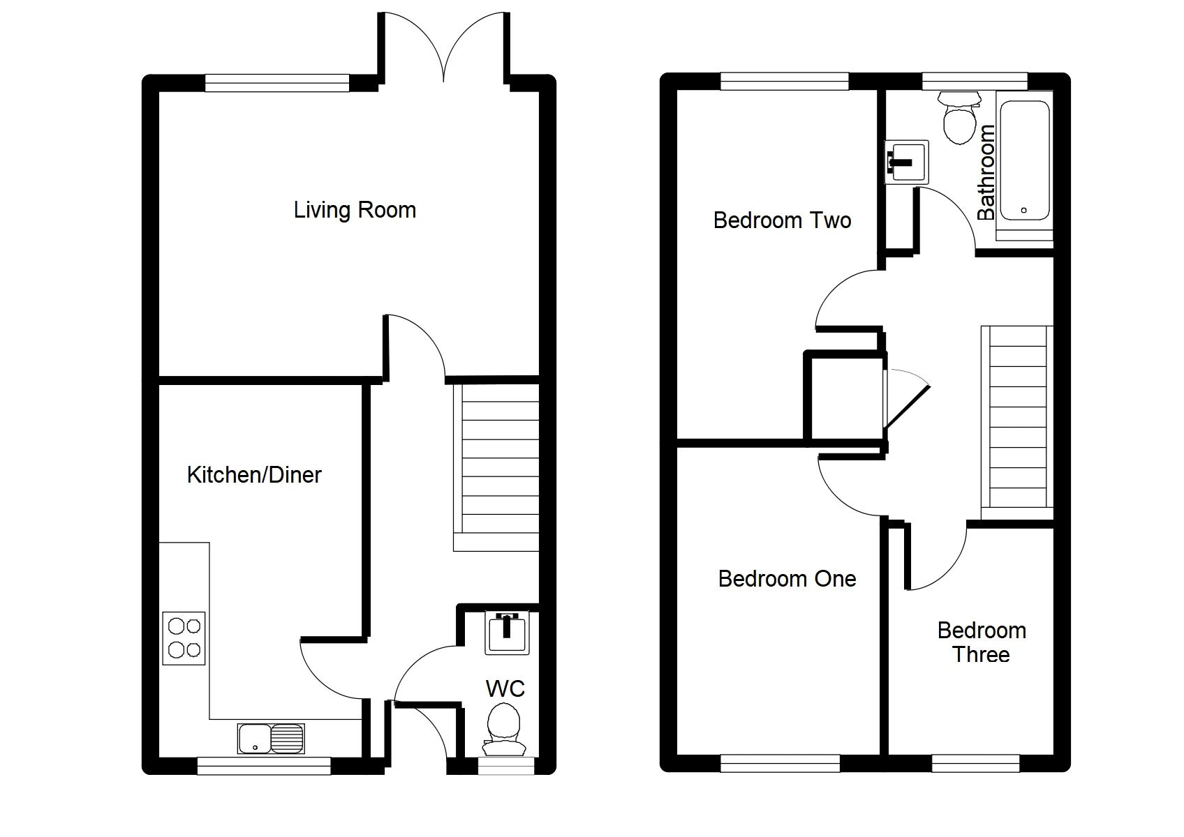 3 Bedrooms Semi-detached house to rent in Maes Y Goron, Lixwm, Holywell CH8