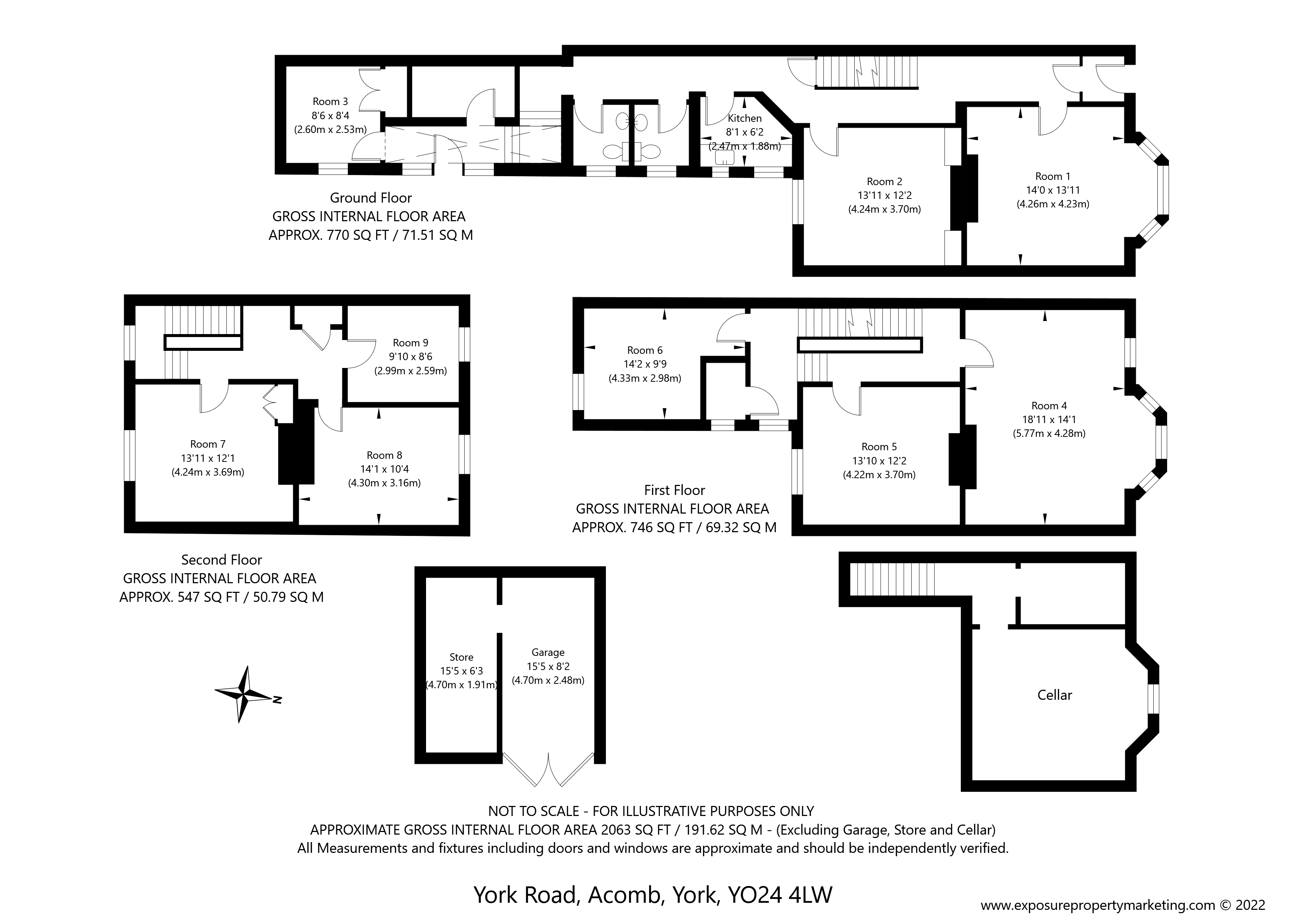 York Road, York YO24, 6 bedroom terraced house for sale