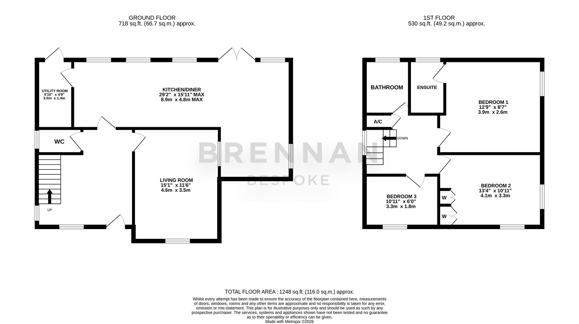 Raleigh Close, Corby floorplan