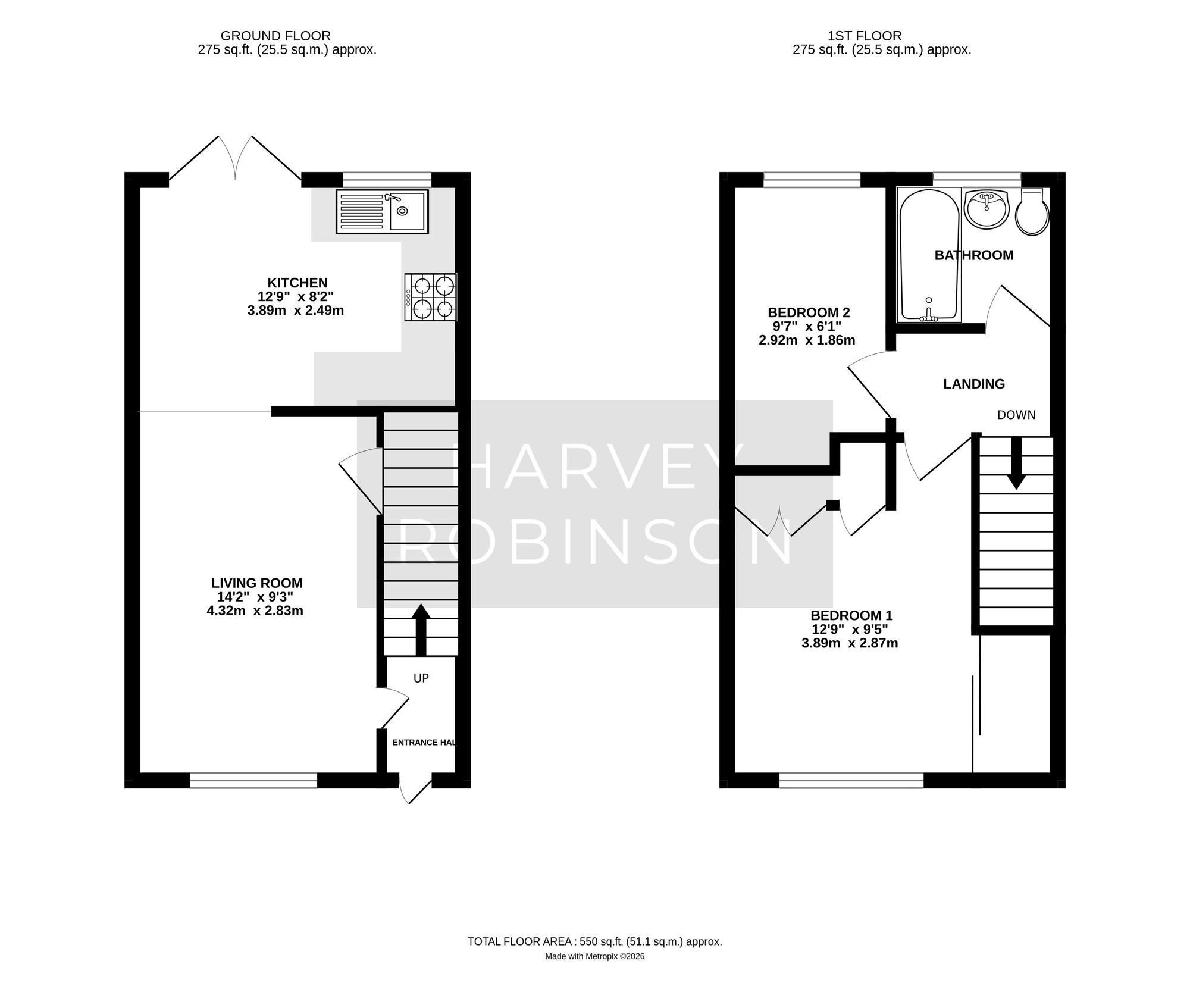 57 Caernarvon Road, St. Neots floorplan
