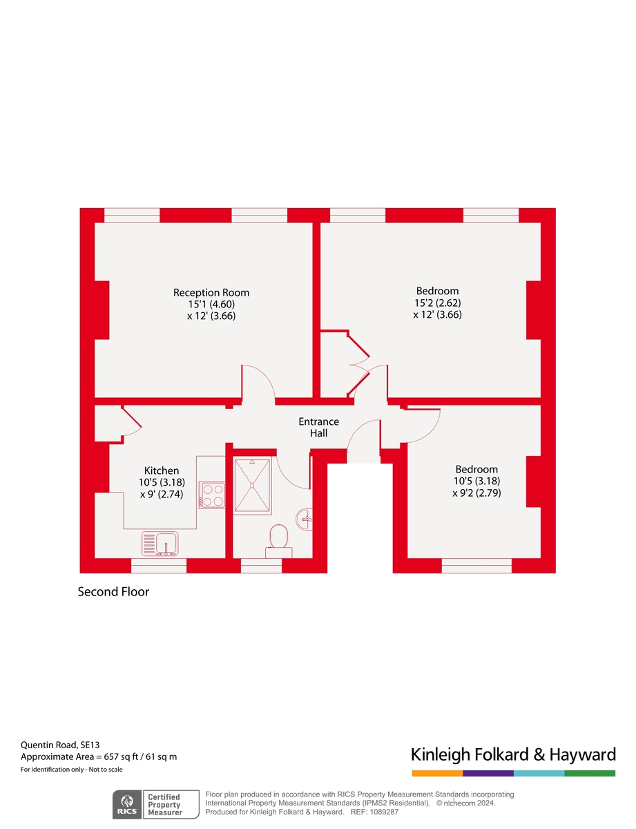 61A, Quentin Road, London floorplan