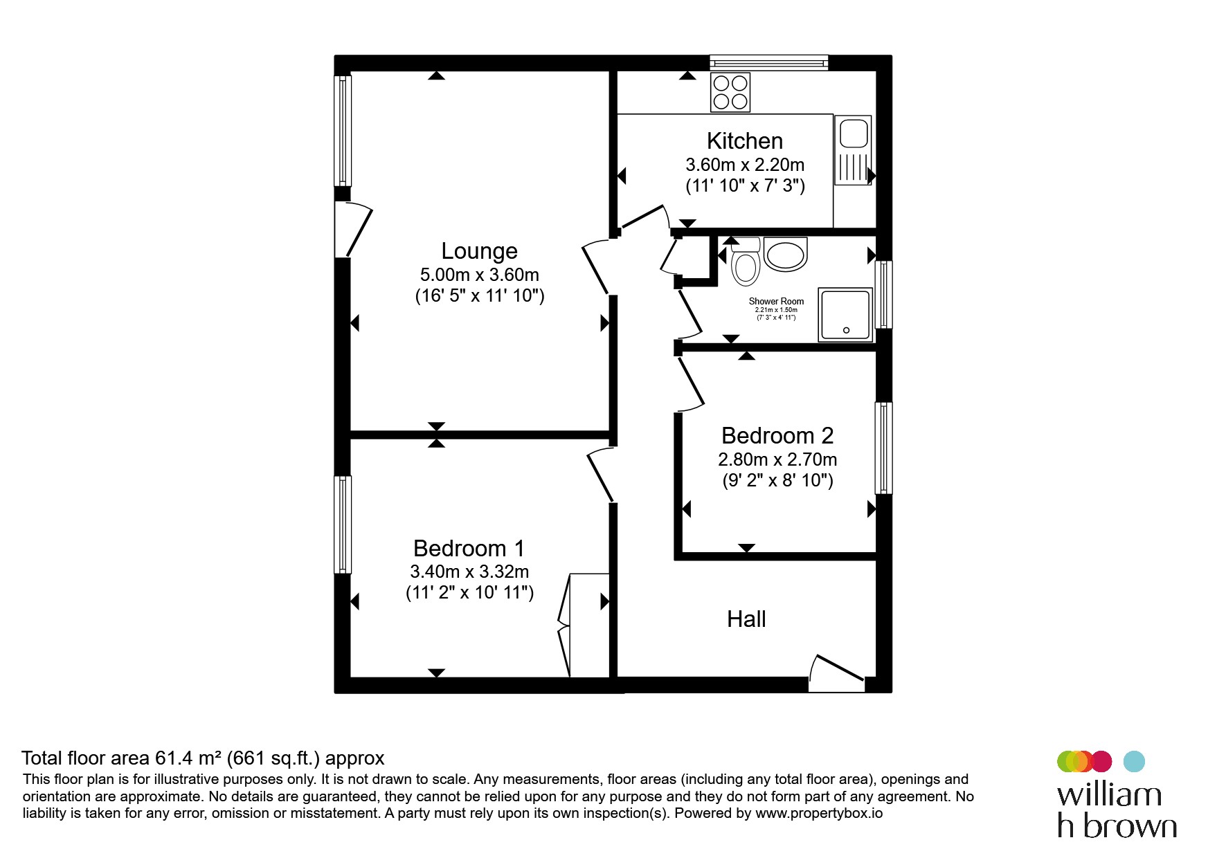 1, Chaucer Court, Chaucer Way, Hoddesdon floorplan