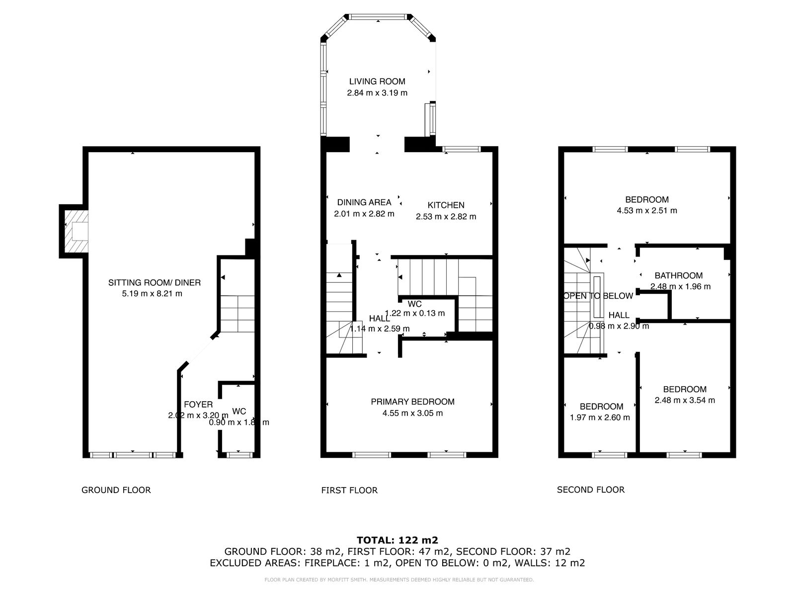 75, Queen Mary Rise, Sheffield floorplan
