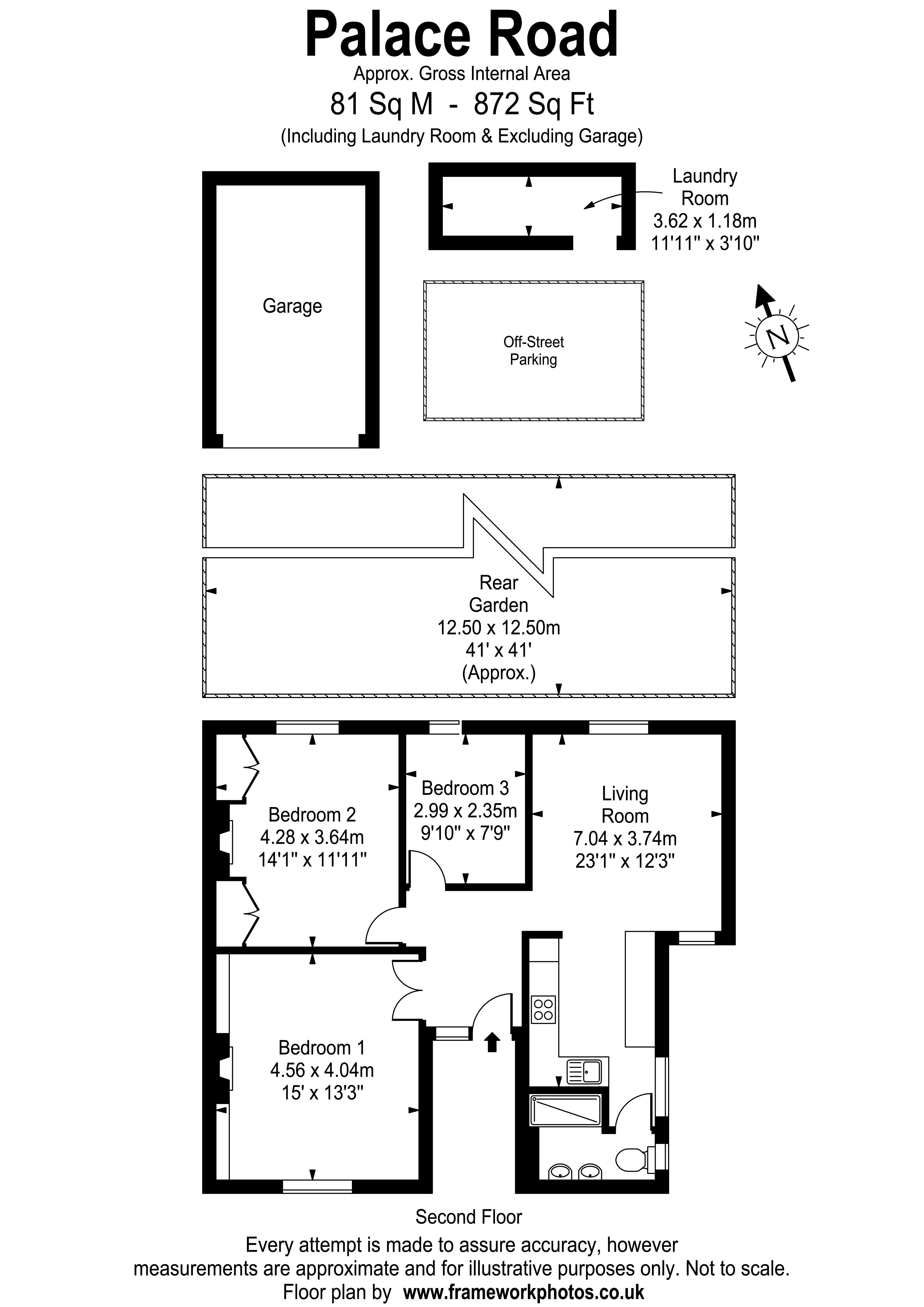 24a, Palace Road, East Molesey floorplan