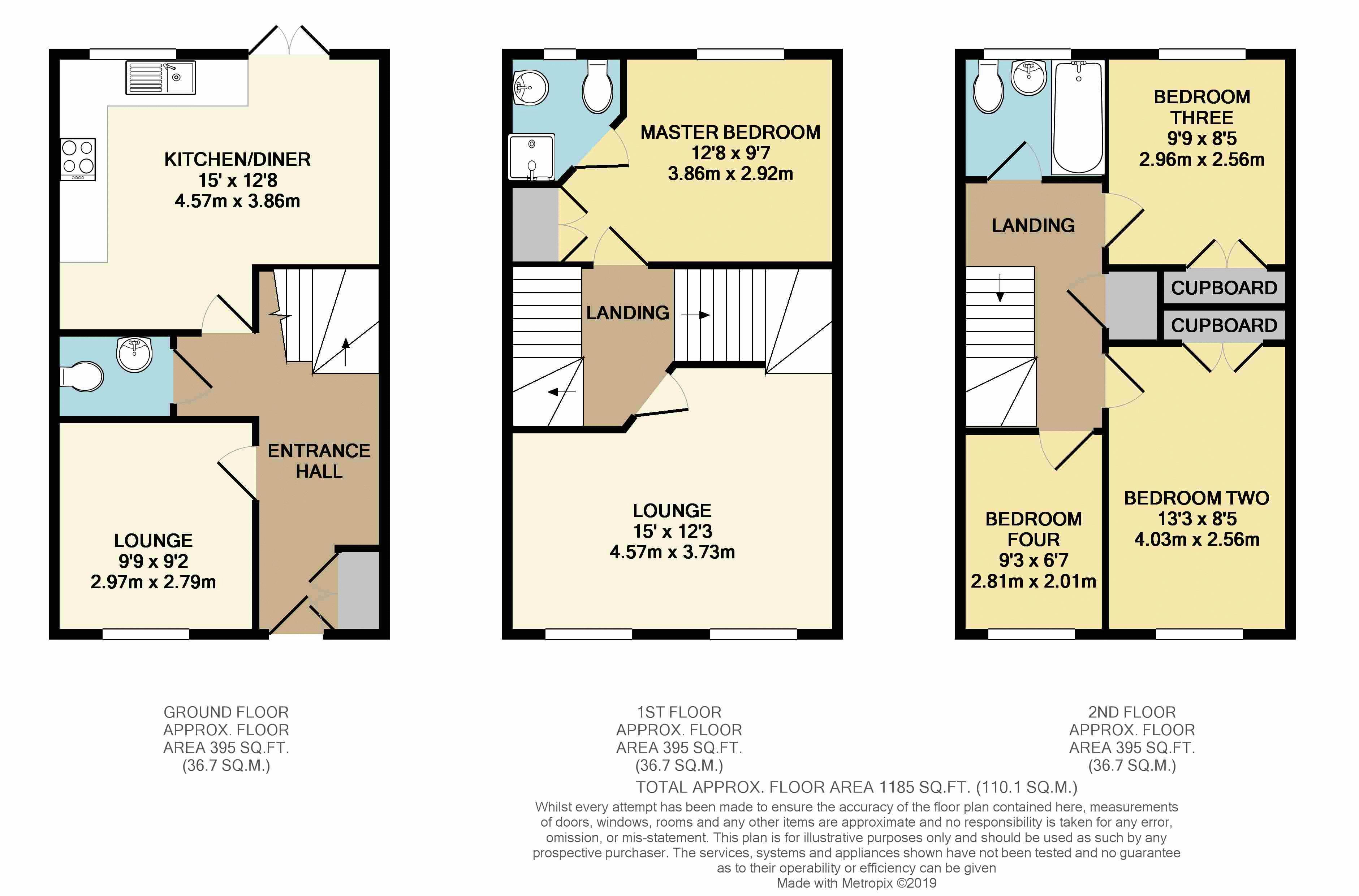 4 Bedrooms Terraced house to rent in Harlow Crescent, Oxley Park, Milton Keynes MK4