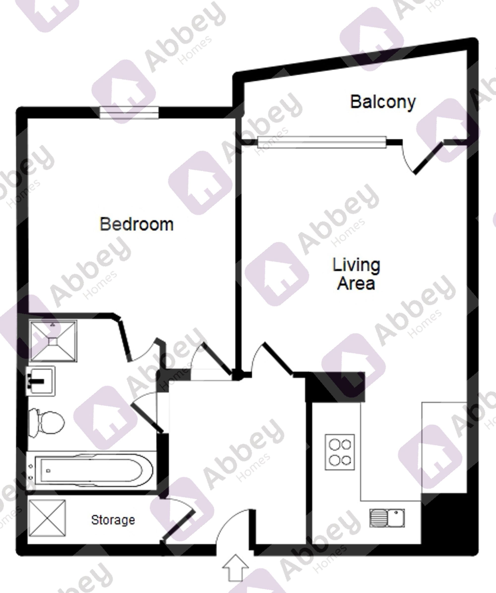 Apt 307, Roman Wall, Leicester floorplan