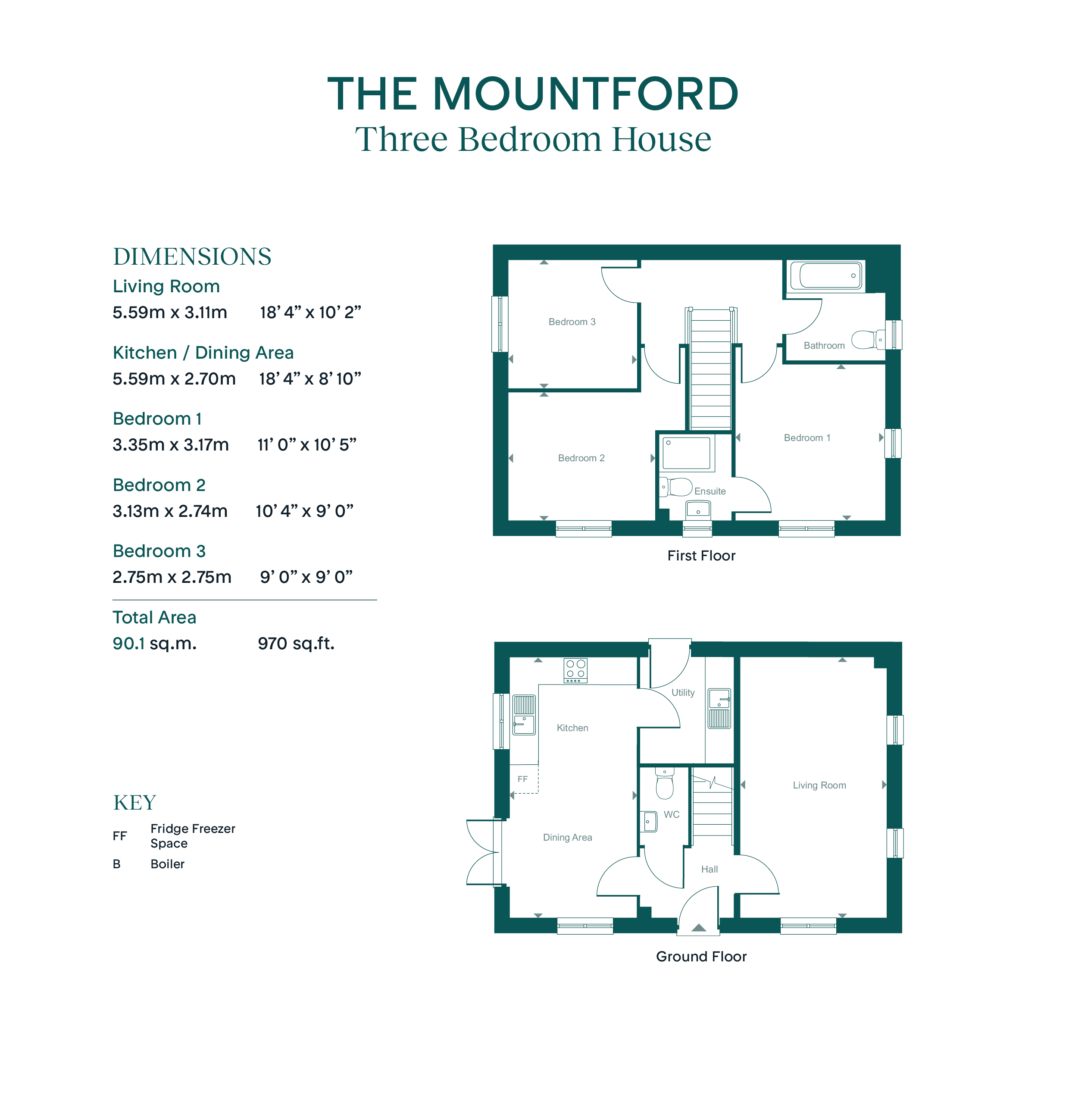 15 Lime Avenue - Mountford 1mrf, Leaf Living at Western Gate, Northampton NN7, Northampton floorplan