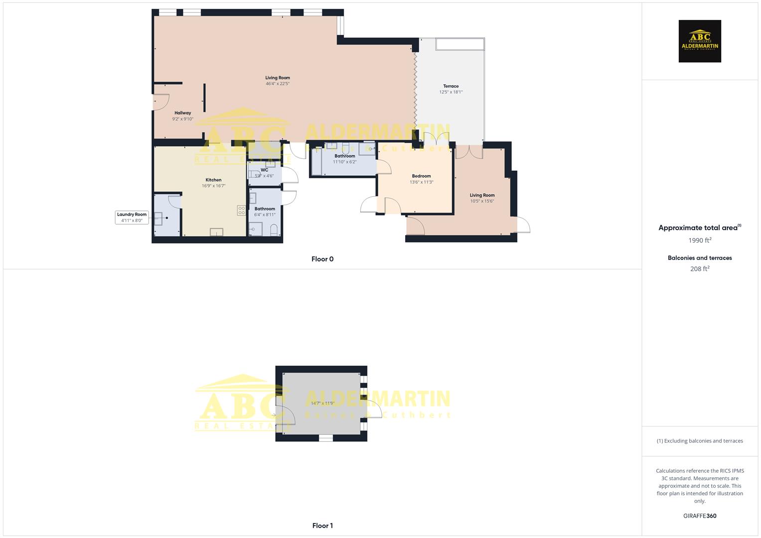 Flat 1, 21, Stoneways, Tenterden Grove, London floorplan