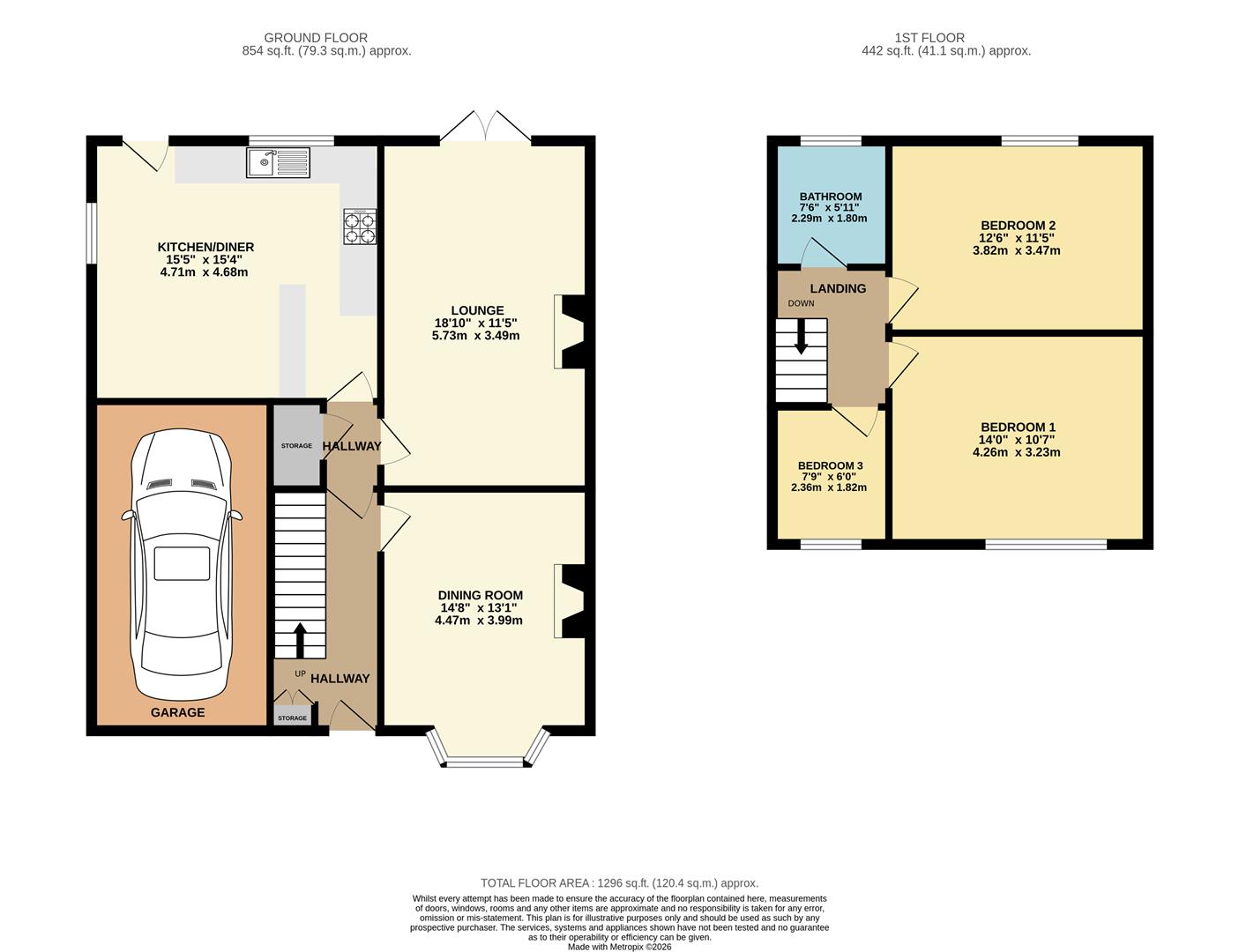 29, Springfield Avenue., Knottingley floorplan