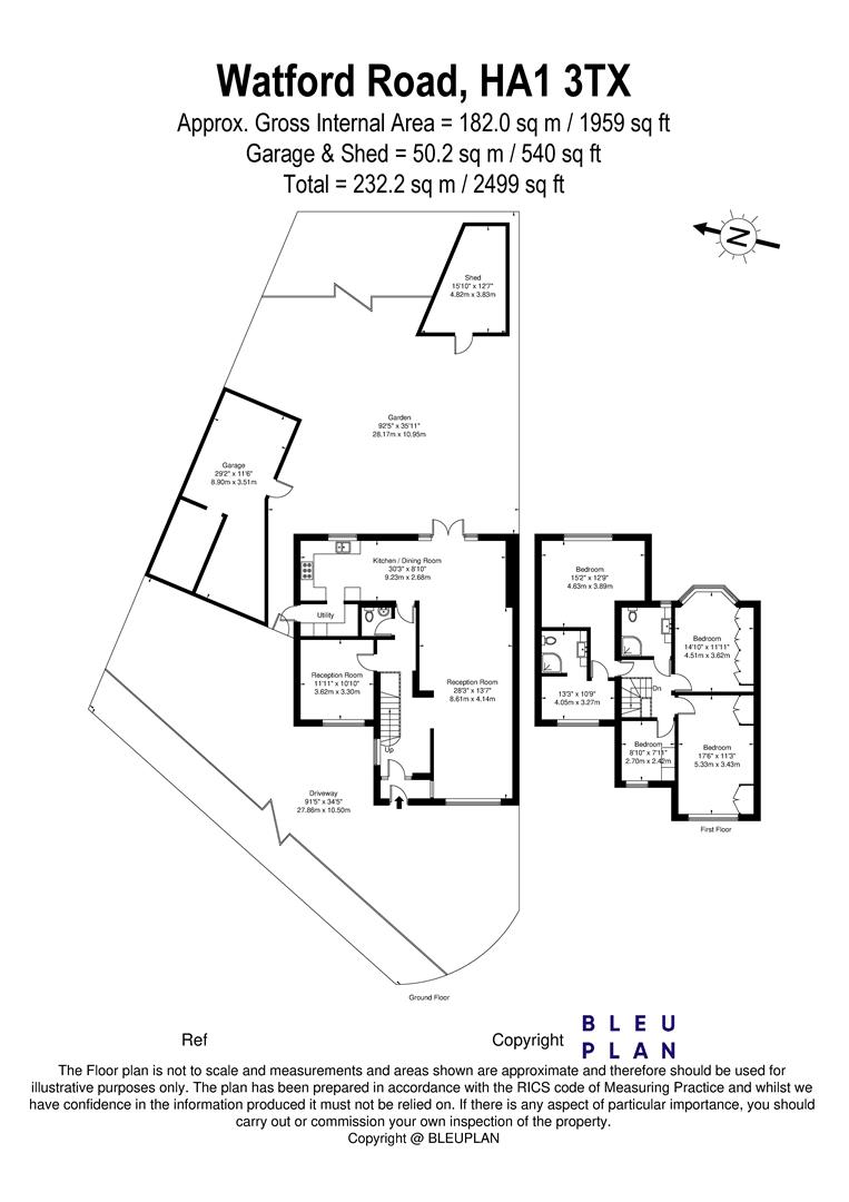 234, Watford Road, Harrow floorplan