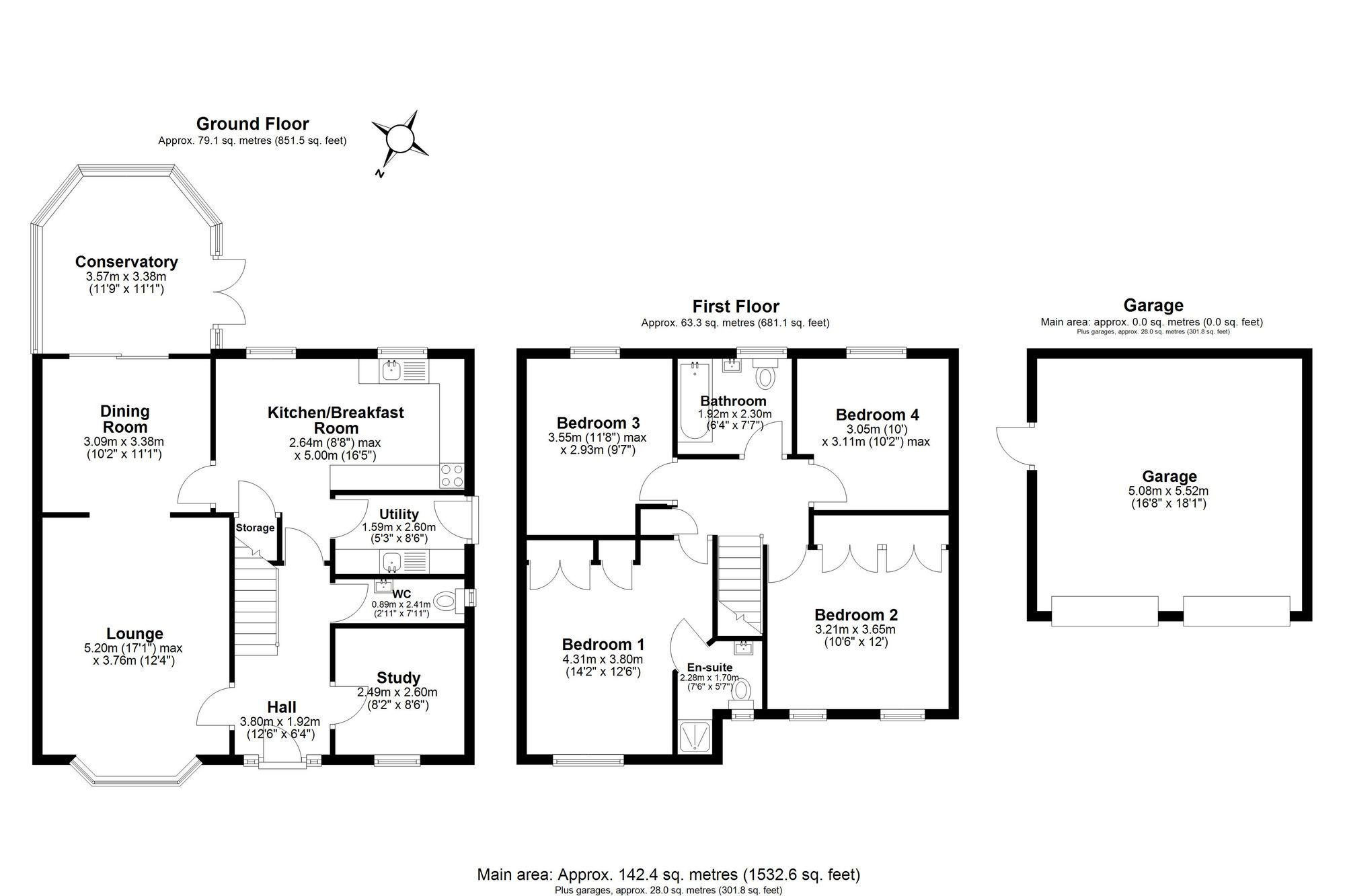119 Beamish Close, Warrington floorplan
