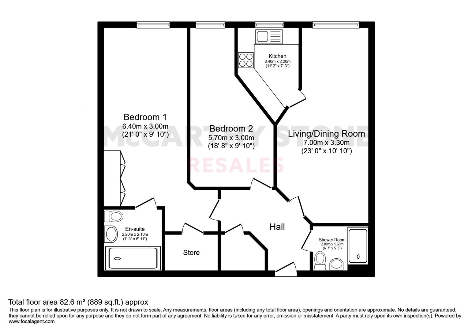 11 Turner House, St. Margarets Way, Midhurst floorplan