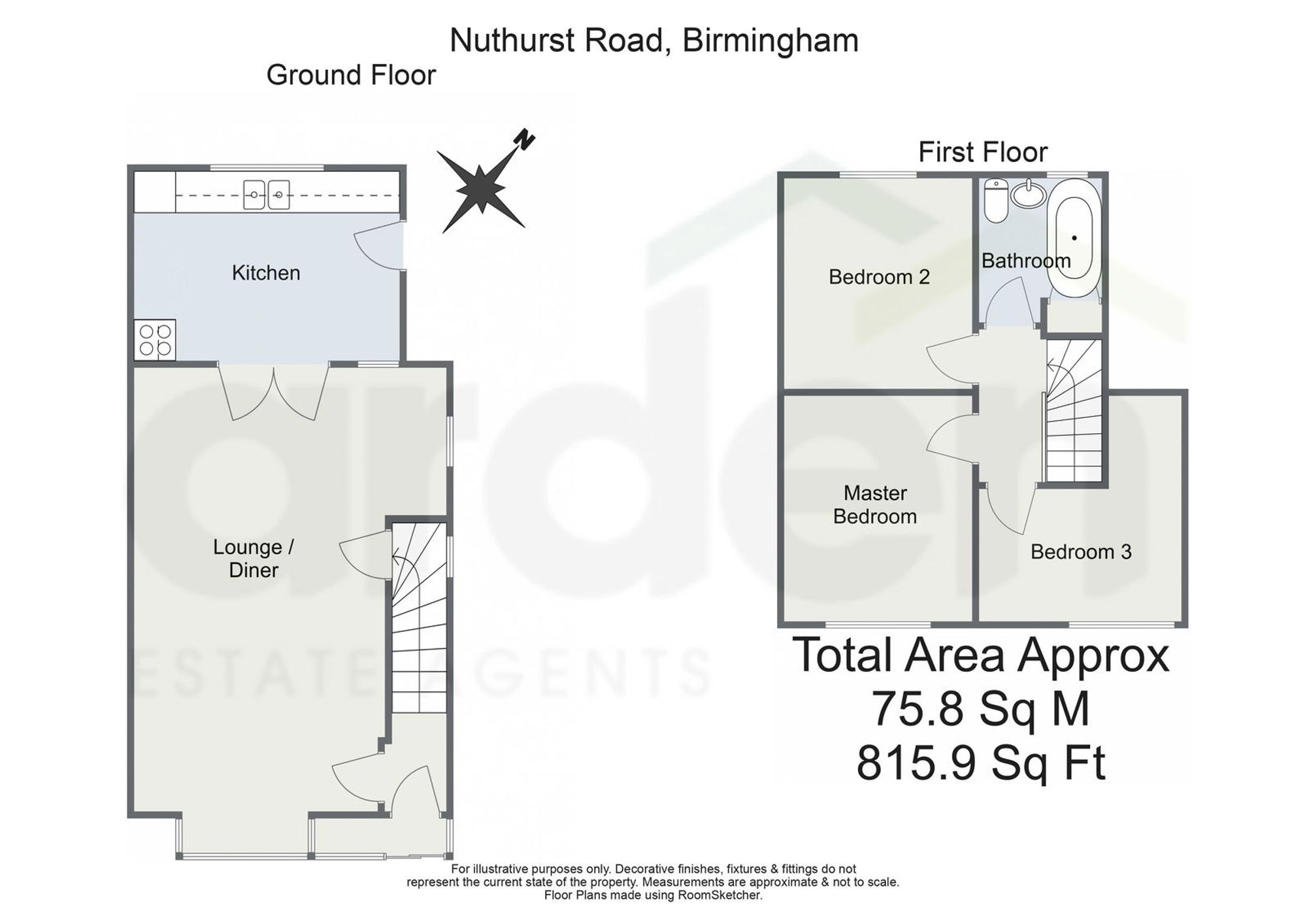 111 Nuthurst Road, Birmingham floorplan