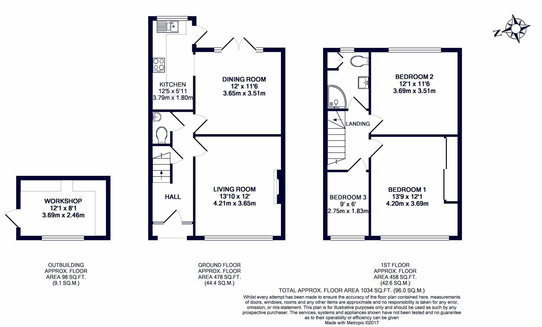 71, Victoria Avenue, Uxbridge floorplan