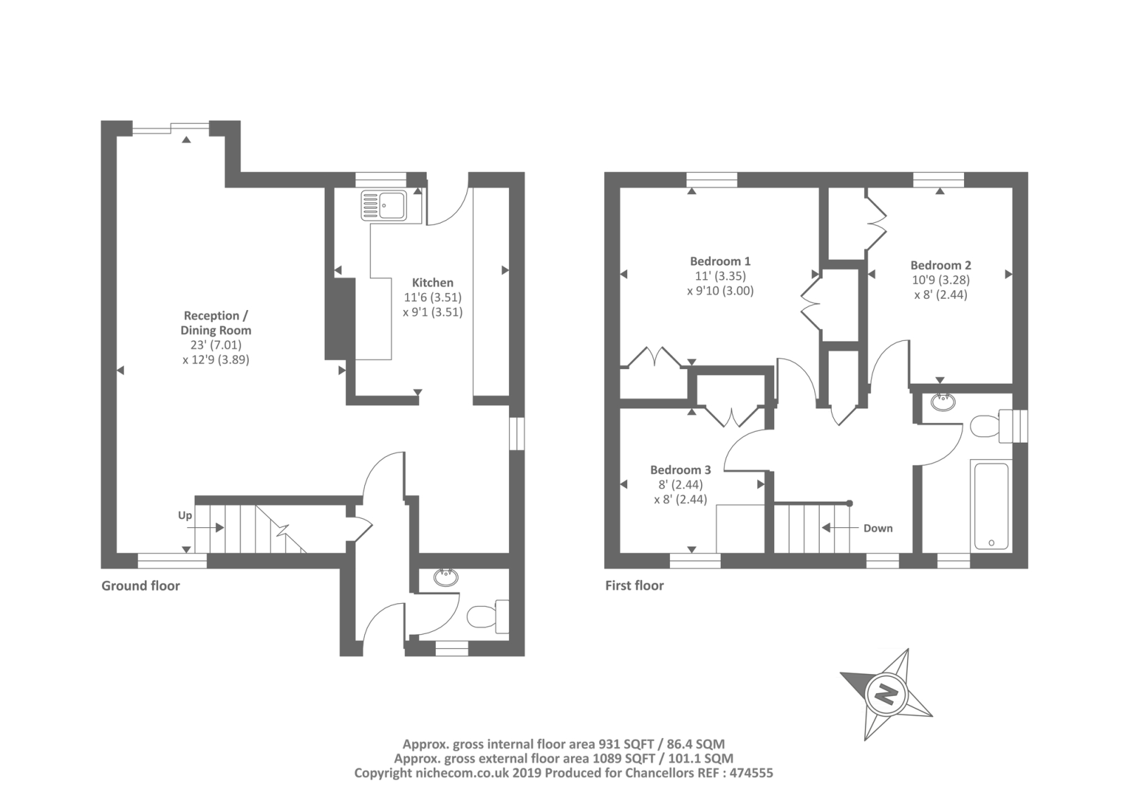 3 Bedrooms Semi-detached house for sale in Sunbury-On-Thames, Middlesex TW16