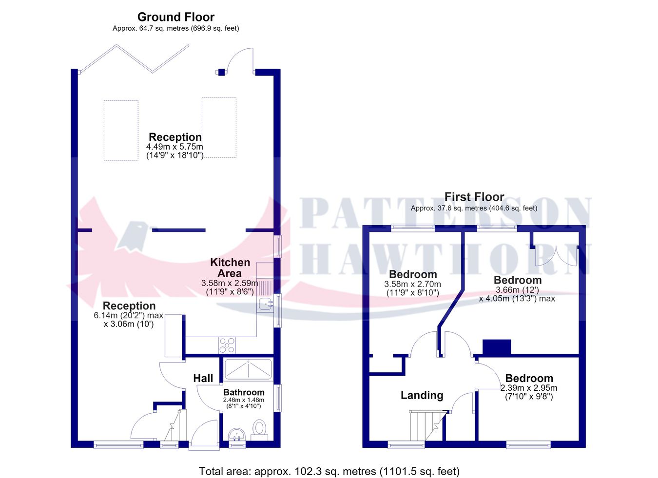 70, Corran Way, South Ockendon floorplan