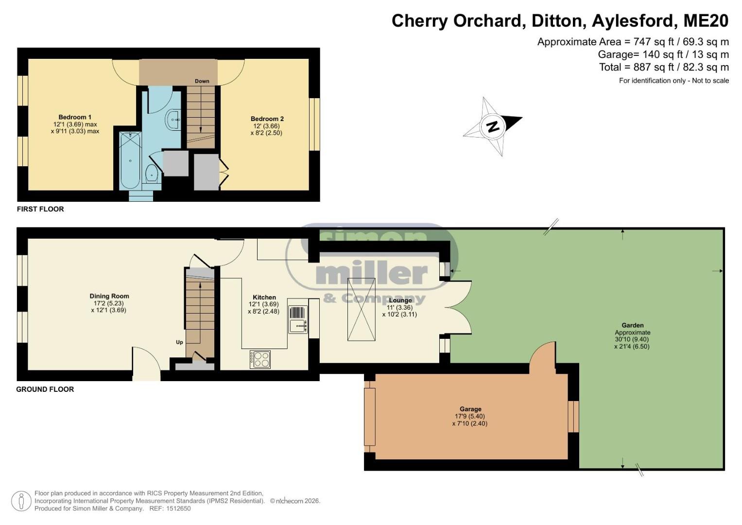 63, Cherry Orchard, Aylesford floorplan