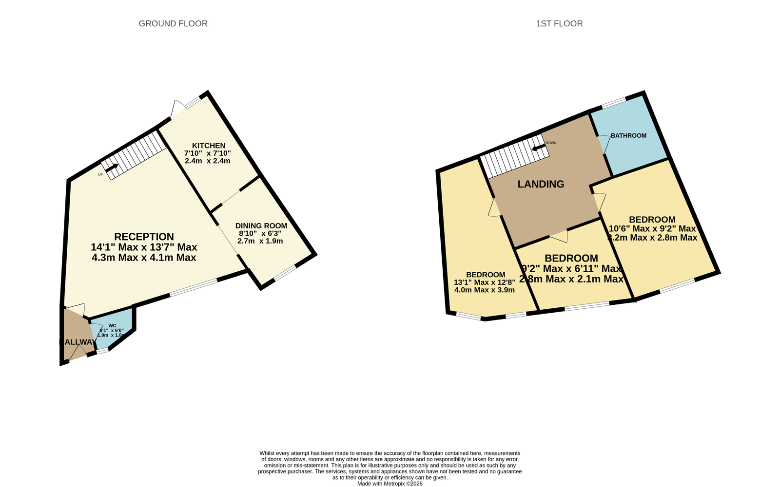 1, Alcott Close, Leicester floorplan