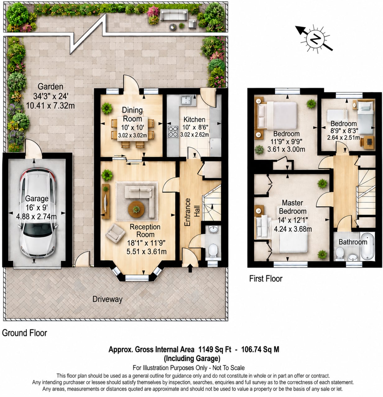 54, The Sigers, Pinner floorplan
