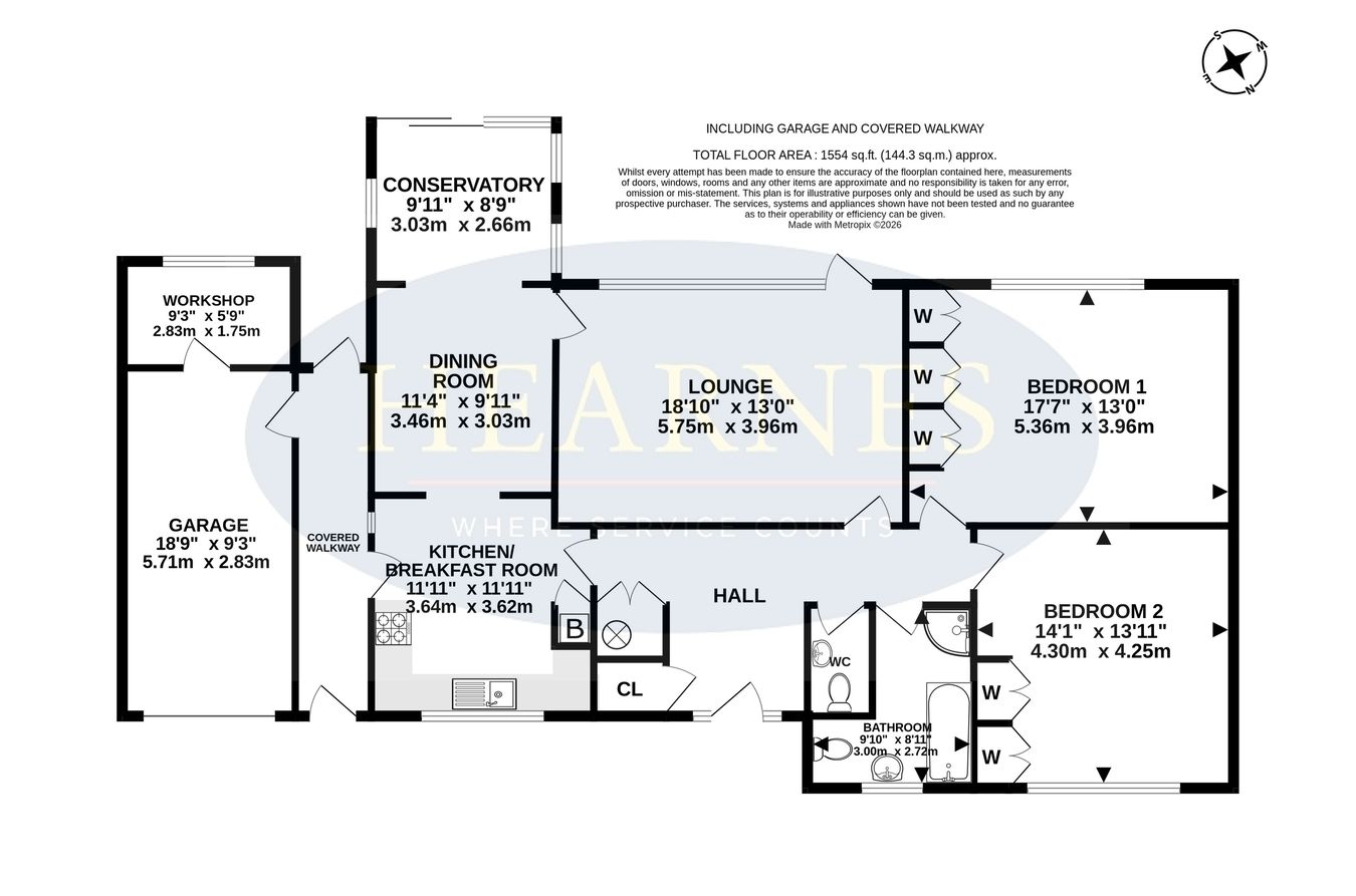 38, Chander Close, Ferndown floorplan